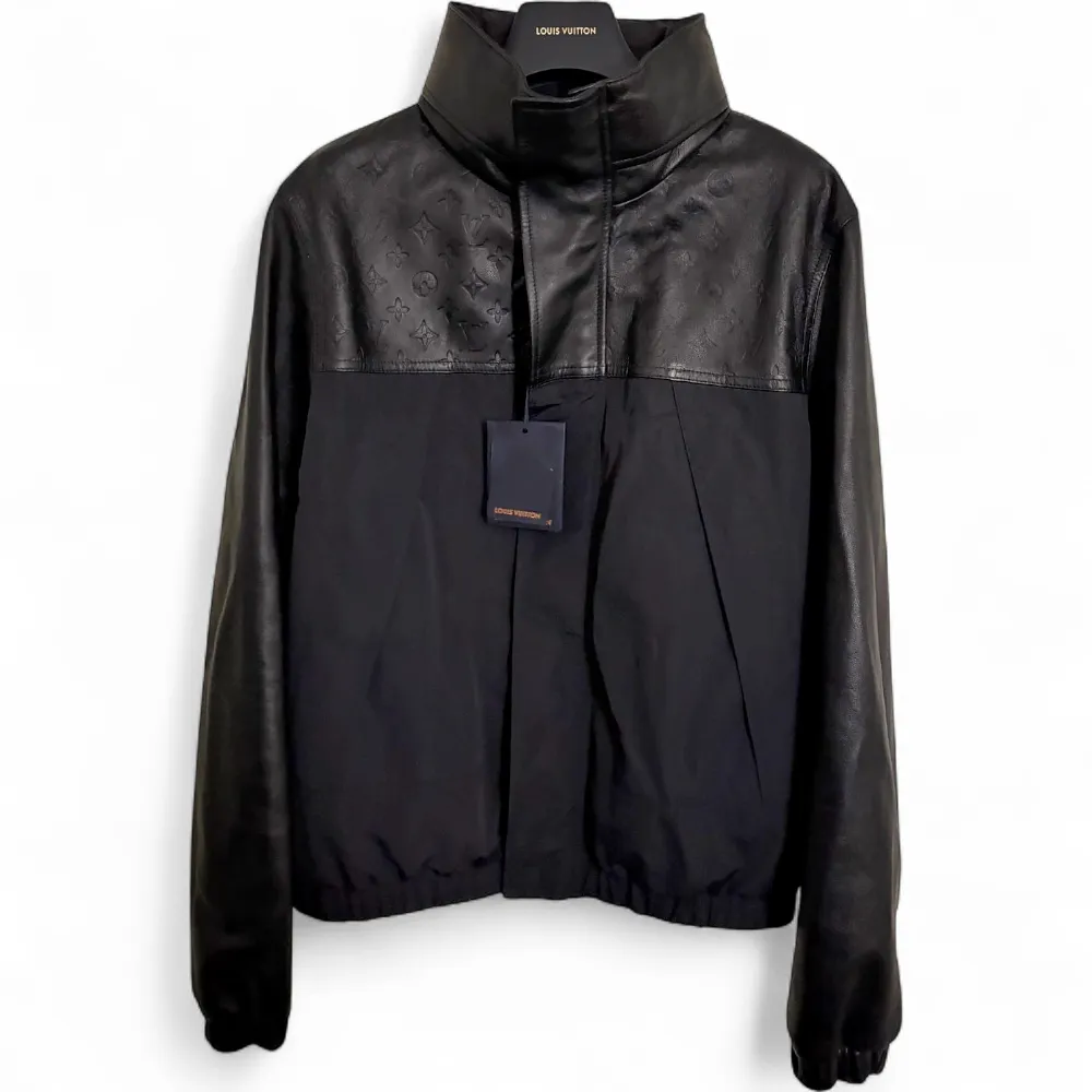 LOUIS VUITTON Mix Leather Windbreaker