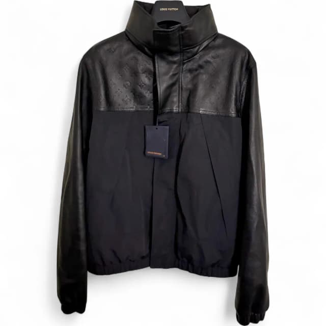 LOUIS VUITTON Mix Leather Windbreaker
