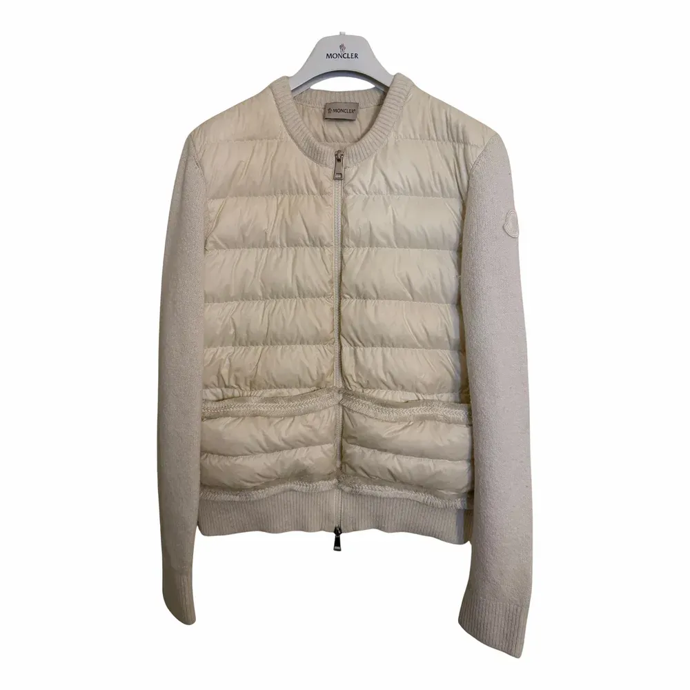 MONCLER Padded Wool Zip-Up Cardigan