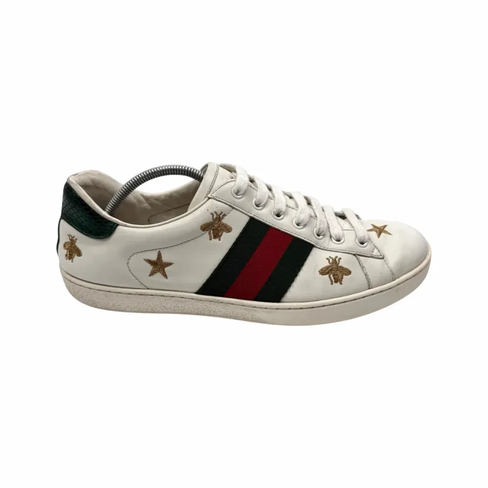 Gucci Ace Embroidered Bees and Stars