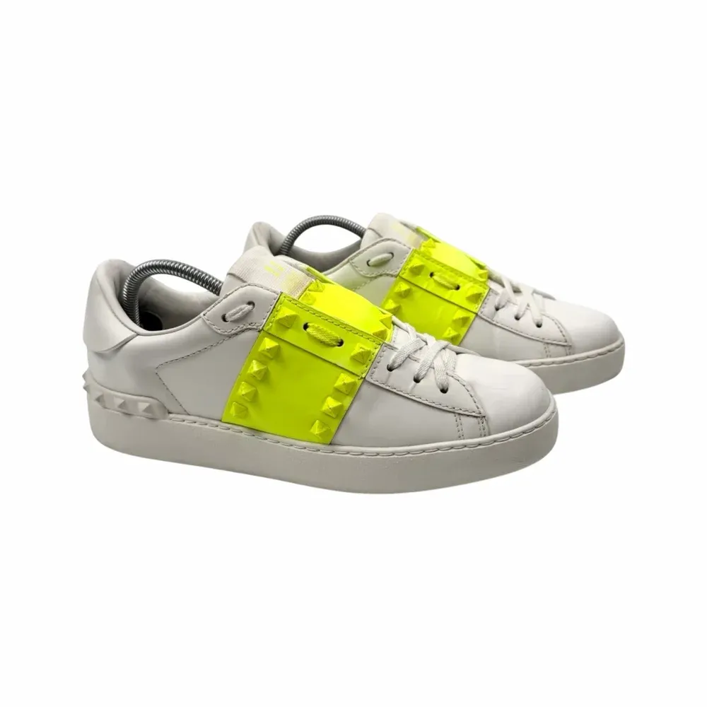 Valentino Rockstud Untitled Neon Sneakers