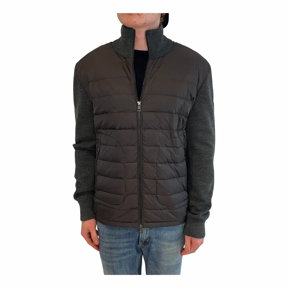Moncler Padded Wool Zip-Up Cardigan