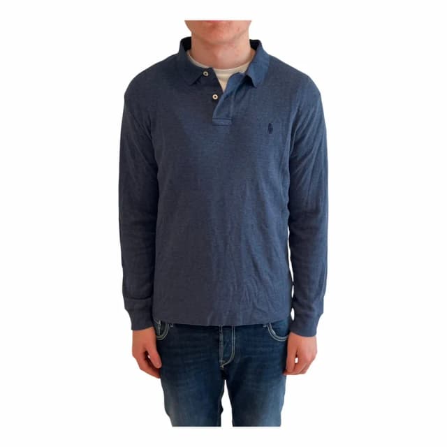 Ralph Lauren Custom Slim Fit Long Sleeve Mesh Polo Shirt