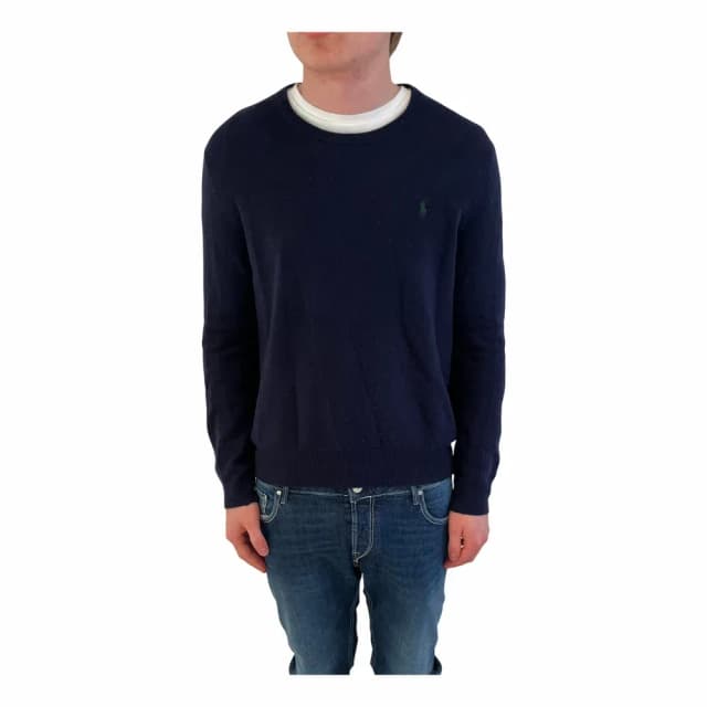 Ralph Lauren Mesh-knit Cotton Crewneck Sweater