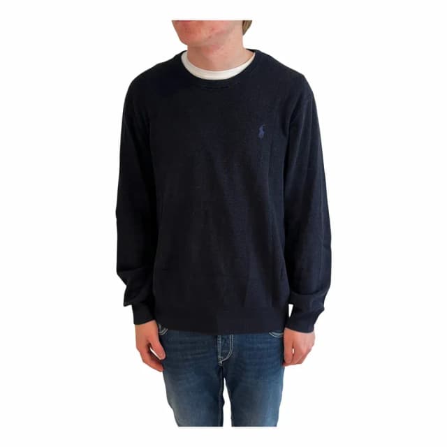 Ralph Lauren Mesh-knit Cotton Crewneck Sweater